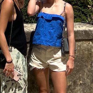 Blue Floral Camisole Top
